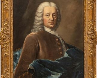 In The Manner of John Singleton Copley (American, 1737-1815) Oil On Canvas, Portrait Of A Gentleman, H 28.5" W 24"