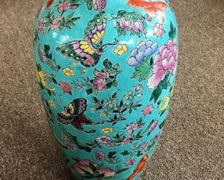 Tall oriental vase