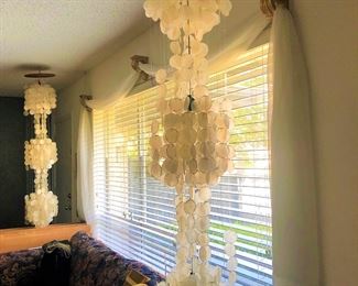 Very unusual Cadiz Swag lamps.