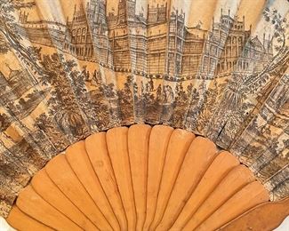 Antique 1876 hand fan from Philadelphia World Fair. Commemorating 100th anniversary of signing of our Declaration of Independance.