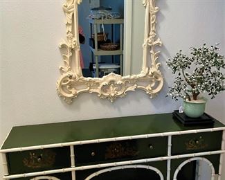 Entry Hall Set, table and mirror.