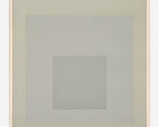 4. JOSEF ALBERS "SILENT" (1965 PENCIL-SIGNED SERIGRAPH)