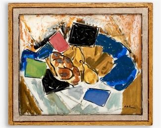 15. ALFRED MAURER "STILL LIFE" (1920S OIL)