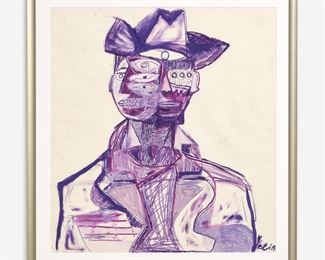 16. MARCELO ELI SARMIENTO ABSTRACT (2019 MIXED MEDIA PAINTING)