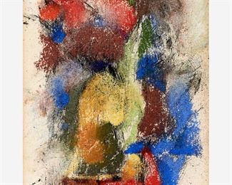 21. CLEVE GRAY 1961 Mixed Media Painting on Paper