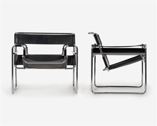 29. MARCEL BREUER Pr. Wassily Chairs (Gavina & Knoll, 1968)