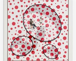 35. PHILIPPE BERTHO "Yayoi Kusama Portrait" (2018 Acrylic)