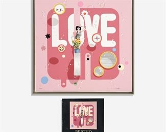 36. PHILIPPE BERTHO "Tchegueso - Love 1" (2008 Serigraph)