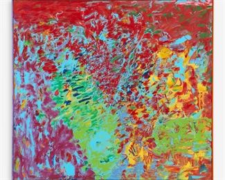 52. NICK VACCARO Untitled Abstract Oil (ca. 1980s)