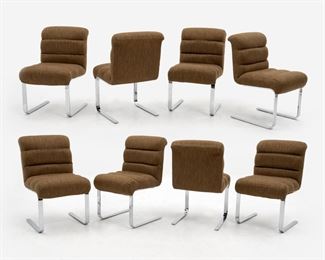 55. FRANK MARIANI Set of 8 Pace Collection "Lugano" Chairs