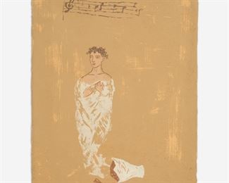 58. NICOLAS AFRICANO "Gnossienne" (1991 Serigraph)