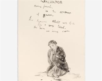 59. NICOLAS AFRICANO "Salvador" (1992 Lithograph)