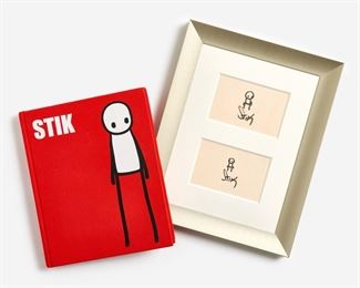 76. STIK Pair of Stik Figure Doodles (2018)