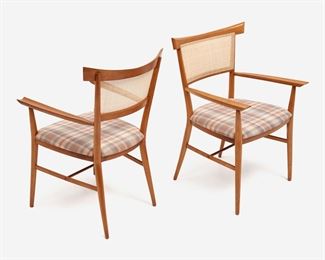 99. PAUL MCCOBB PLANNER GROUP 1536 ARM CHAIRS (1960S PAIR)