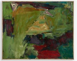 103. NICK VACCARO "GREEN THEME HARPER" (1959 OIL)