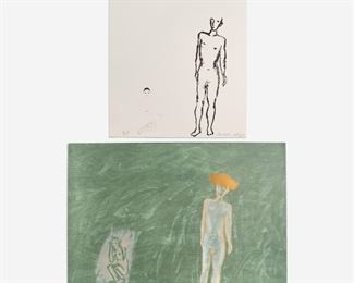 125. NICOLAS AFRICANO PAIR OF LITHOGRAPHS (1986)