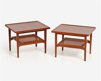 130. KIPP STEWART PAIR OF DREXEL DECLARATION TABLES (1960S)