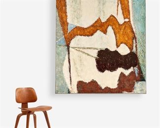 133. NICK VACCARO "SURROUNDINGS" (OIL CA. 1960S)