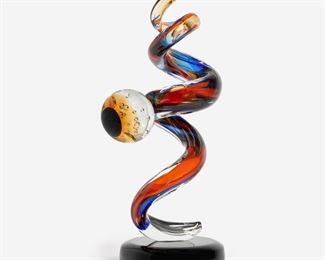 136. SIGNORETTI MURANO GLASS SCULPTURE