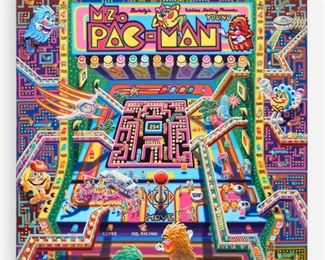 139. IAN YOUNG "MZ. PAC-MAN" (2014 ACRYLIC ON CANVAS)