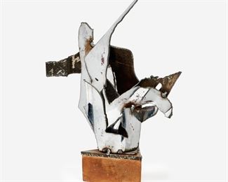 143. ABSTRACT WELDED STEEL SCULPTURE