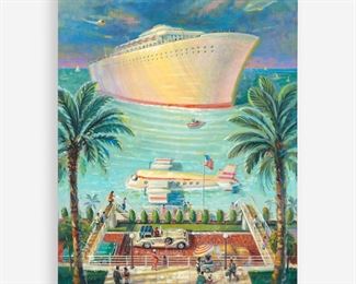 148. IAN YOUNG UNTITLED (2013 ACRYLIC ON CANVAS)