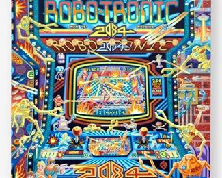 145. IAN YOUNG "ROBOTRONIC" (2014 ACRYLIC ON CANVAS)