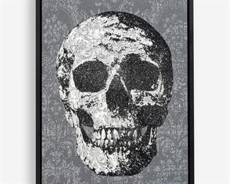 149. WALTER KNABE "MANKIND I" (MIXED MEDIA PRINT ON CANVAS)