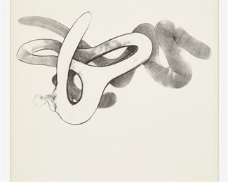154. RICHARD HUNT "BLACK & WHITE TAMARIND" (1970S LITHO)