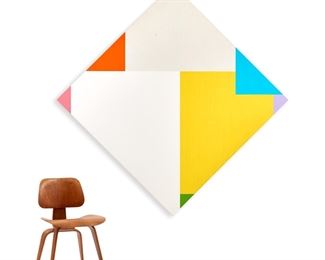 159. NICK VACCARO "THEME TO THE WEST #26" (1989 ACRYLIC)