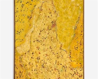 161. NICK VACCARO "YELLOW" (OIL ON CANVAS, CA. 1960S)