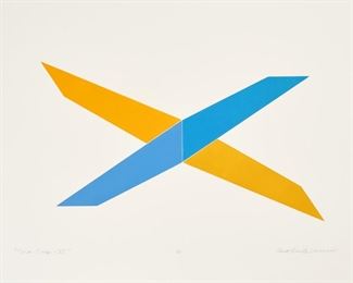 168. NICK VACCARO "TO A TRAP XI" (1969 COLOR RELIEF PRINT)