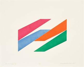 169. NICK VACCARO "TO A TRAP II" (1969 COLOR RELIEF PRINT)