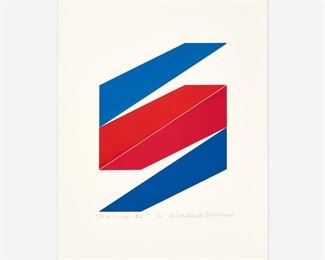 170. NICK VACCARO "TO A TRAP XV" (1969 COLOR RELIEF PRINT)