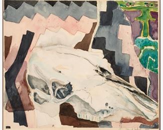 171. CHUCK JOHNSON UNTITLED STILL LIFE (1980 WATERCOLOR)