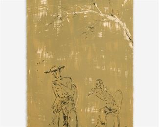 174. NICOLAS AFRICANO "SEPTEMBER" (1988 COLOR LITHO)