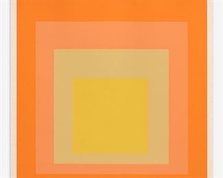 182. JOSEF ALBERS (AFTER) "HOMAGE TO THE SQUARE" (SERIGRAPH)