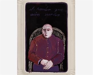 185. JUAN MARTINEZ "EL HOMBRE QUE AUN SUEÑA" (1978 PAINTING)