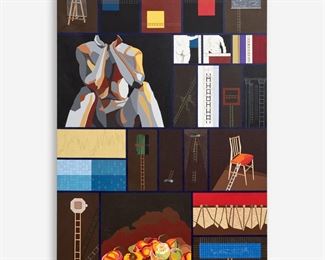 186. ADRIANA MAS "HACIA DONDE" (2005 ACRYLIC & MIXED MEDIA)