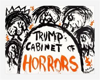 205. JUDITH BERNSTEIN "TRUMP'S CABINET OF HORRORS" (2018)
