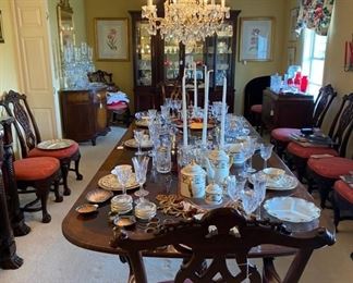 Some of the finer pieces are pictured separately. There are too many. These wider shots are to show the larger collection. All are the finest glass, porcelain, and china art objects.