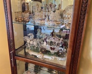 Some of the finer pieces are pictured separately. There are too many. These wider shots are to show the larger collection. All are the finest glass, porcelain, and china art objects.