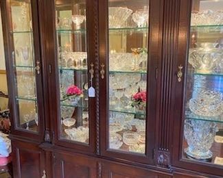 Some of the finer pieces are pictured separately. There are too many. These wider shots are to show the larger collection. All are the finest glass, porcelain, and china art objects.