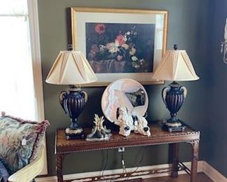 Some of the finer pieces are pictured separately. There are too many. These wider shots are to show the larger collection. All are the finest glass, porcelain, and china art objects.