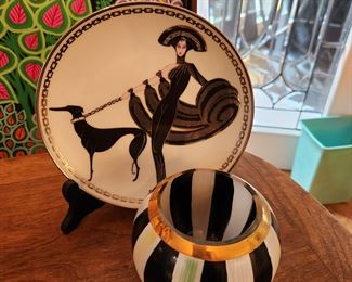 Mackenzie-Childs Glass Globe Vase