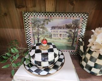 Mackenzie-Childs Domed Butter Dish