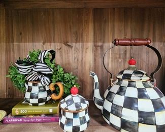 Mackenzie-Childs Courtly Check Sugar Bowl