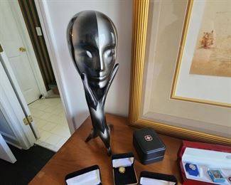 Postmodern Hand and Head Sculpture