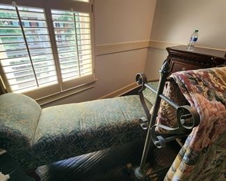 Upholstered Bench and Quilt Rack