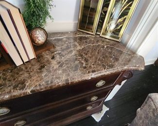 Benrhardt Marble Top Chest 